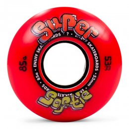 Set 4 roti skateboard Enuff Super Softie 53mm Red