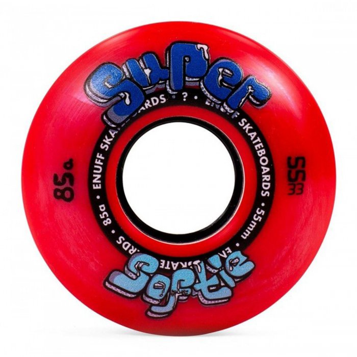 Set 4 roti skateboard Enuff Super Softie 55mm Red