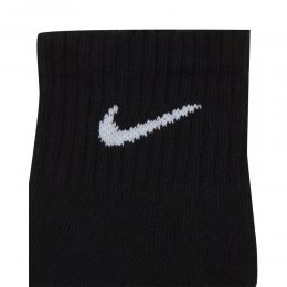 Set sosete Nike Everyday Cushioned Qtr 3 per Black/White