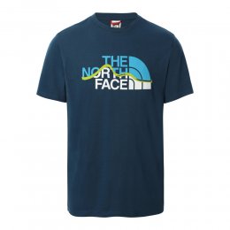 Tricou North Face Mount Line Monterey Blue