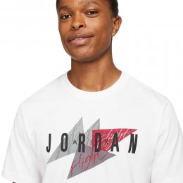 Tricou Nike Jordan Jumpman Air Crew White