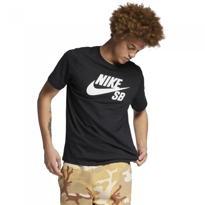 Tricou Nike Sb Dry Tee Logo Black/White