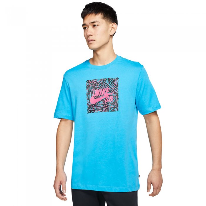 Tricou Nike Sb Triangle Hbr Laser Blue/Watermelon