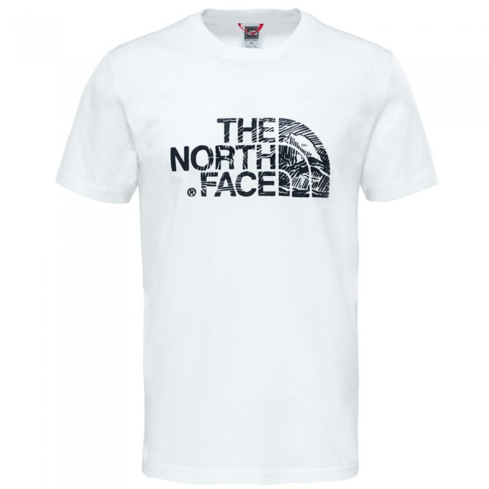 Tricou The North Face Woodcut Dome White/Black