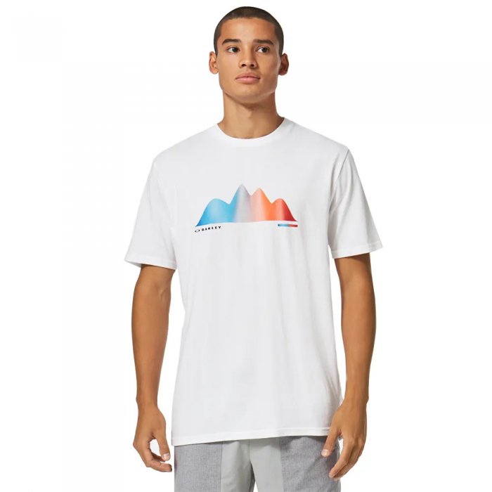 Tricou Oakley Graphic Waves White