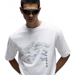 Tricou Oakley MTN Ridge White