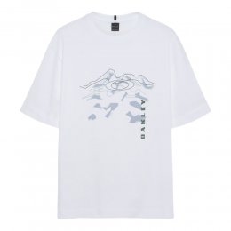 Tricou Oakley MTN Ridge White