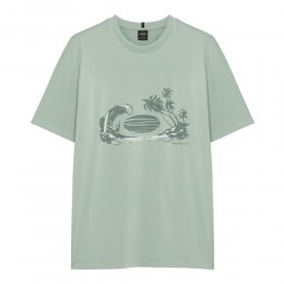 Tricou Oakley Waterscape Ventura Sun Faded Green