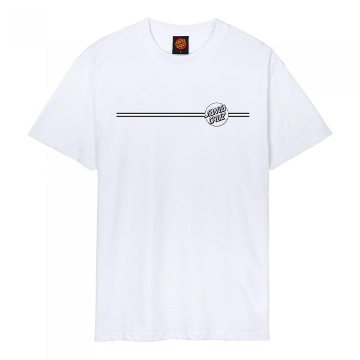 Tricou Santa Cruz Opus Dot Stripe White
