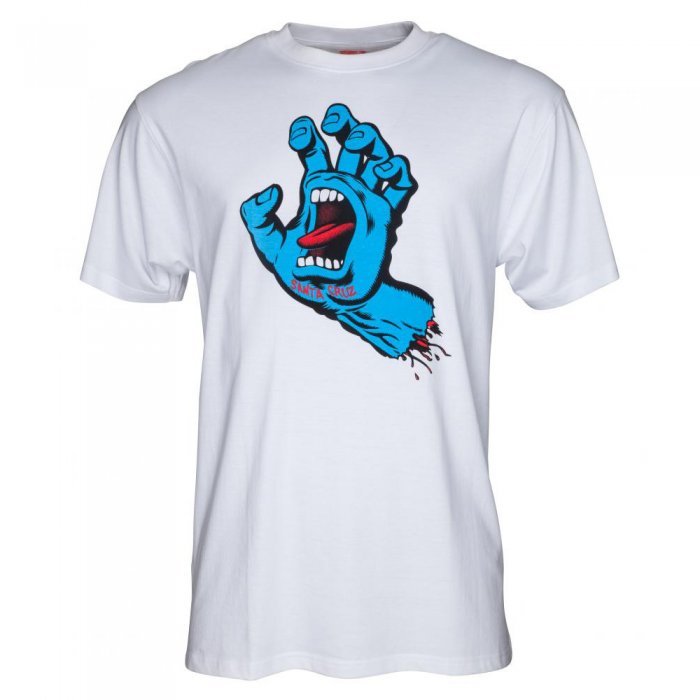 Tricou Santa Cruz Oversized Screaming Hand White