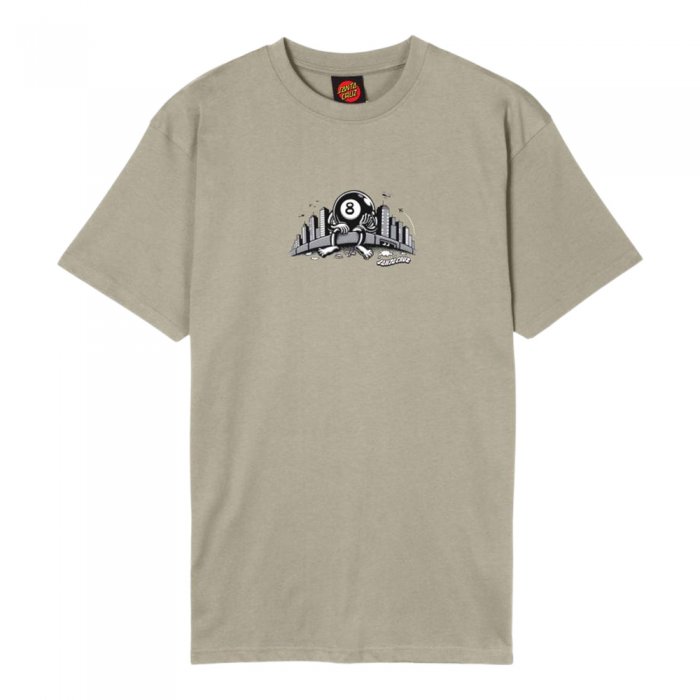 Tricou Santa Cruz Winkowski Curb Front Stone Grey