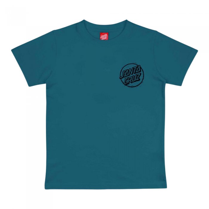 Tricou copii Santa Cruz Stamped Opus Camo Teal