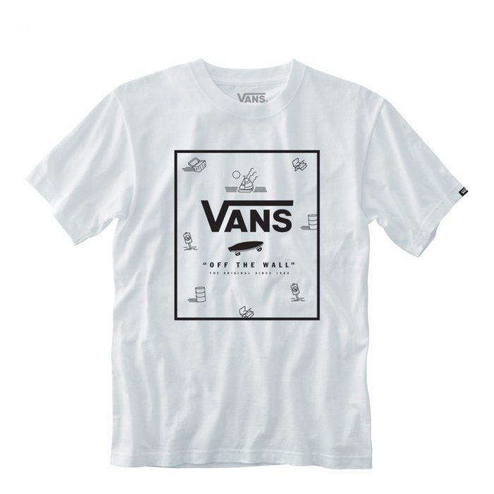 Tricou Vans Classic Print Box White