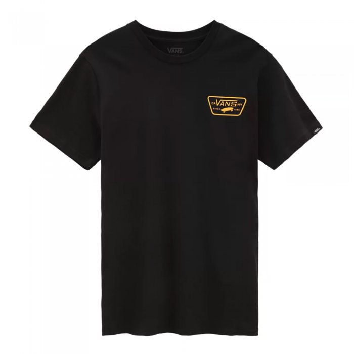 Tricou Vans Full Patch Back SS Black-Saffron