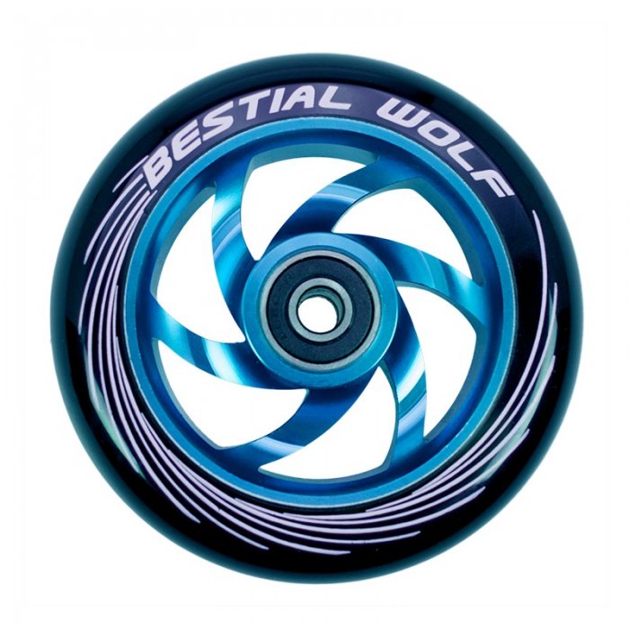 Roata Trotineta Bestial Wolf Twister 110mm + Abec 9 Black/Blue