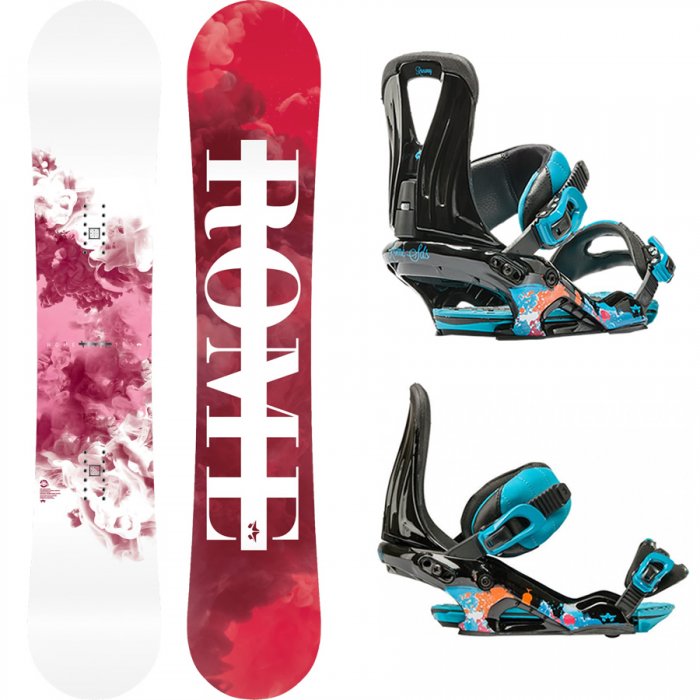 Placa snowboard Rome Vinyl 151 cu legaturi Runway black S