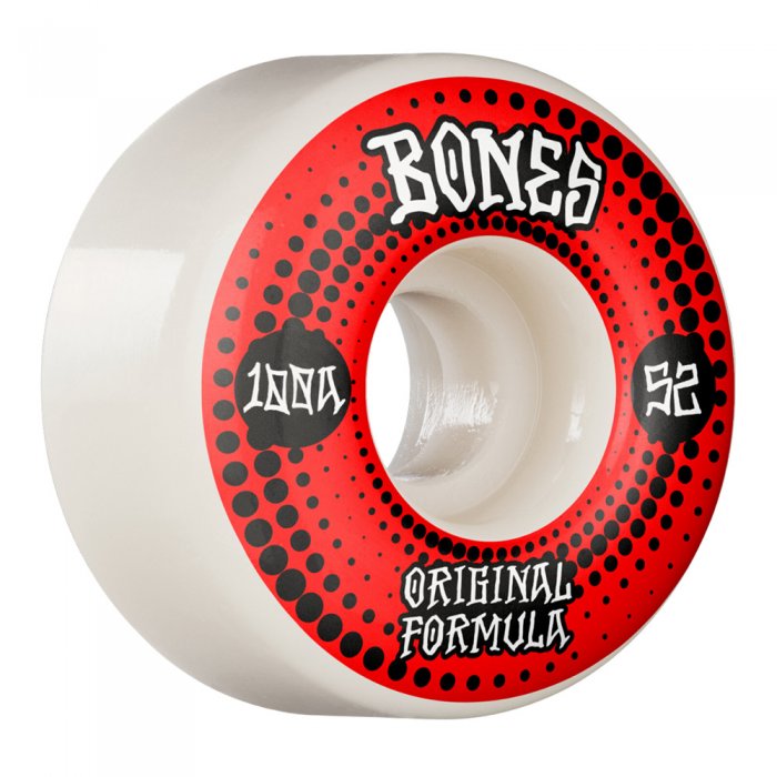 Set 4 roti Skateboard Bones Originals 52mm 100a V4 Wide