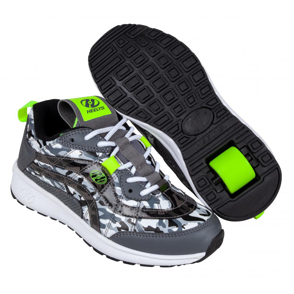 Heelys Nitro Charcoal/Black Camo/Yellow Skates.ro