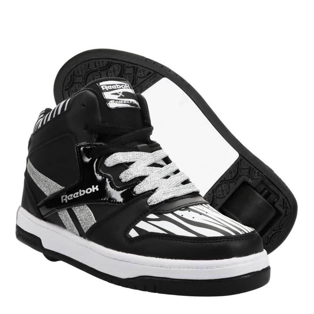 Heelys Reebok Bb4500 Mid Print Black Red Chalk