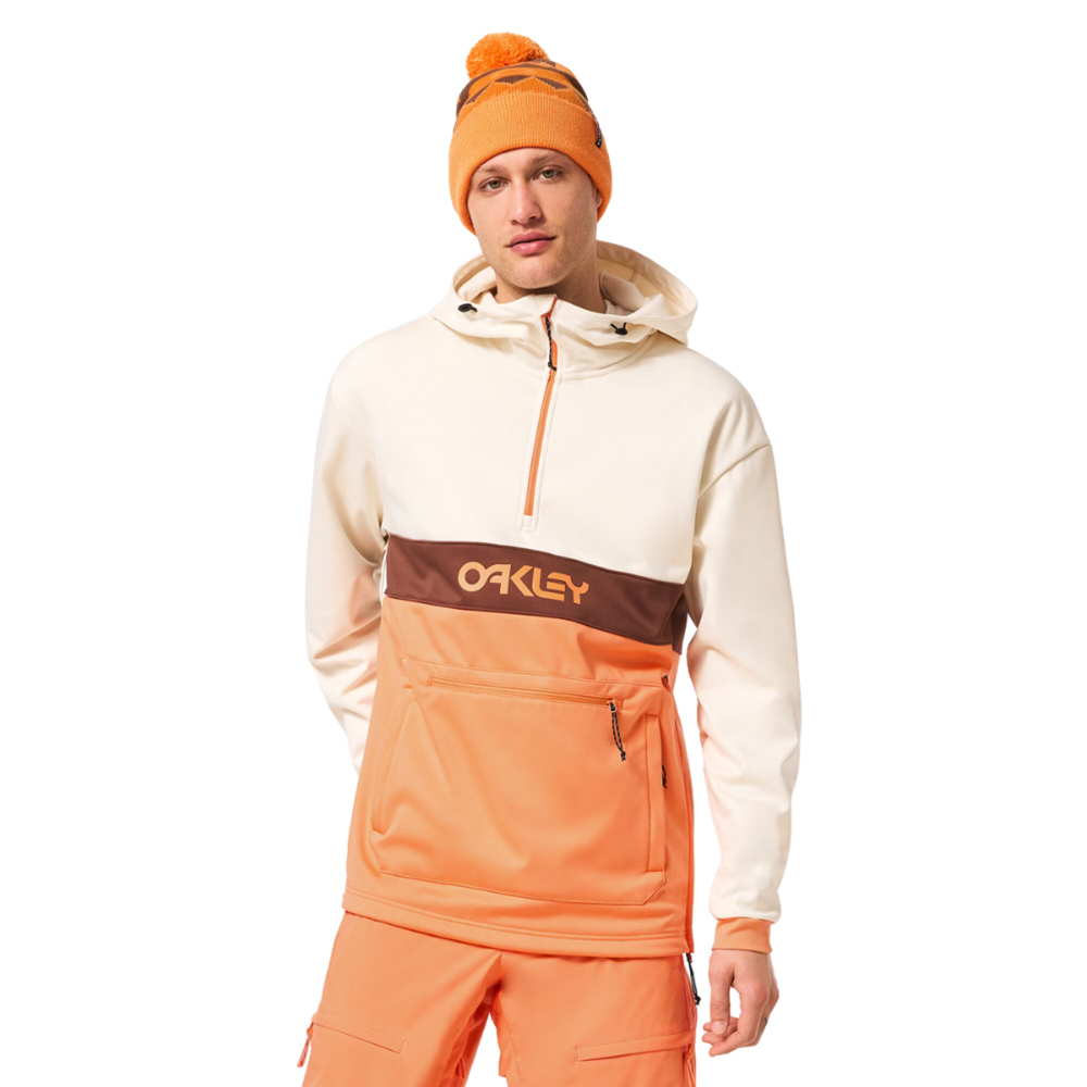 Hanorac Oakley TNP Nose Grab Softshell Arctic White/Soft Orange 23