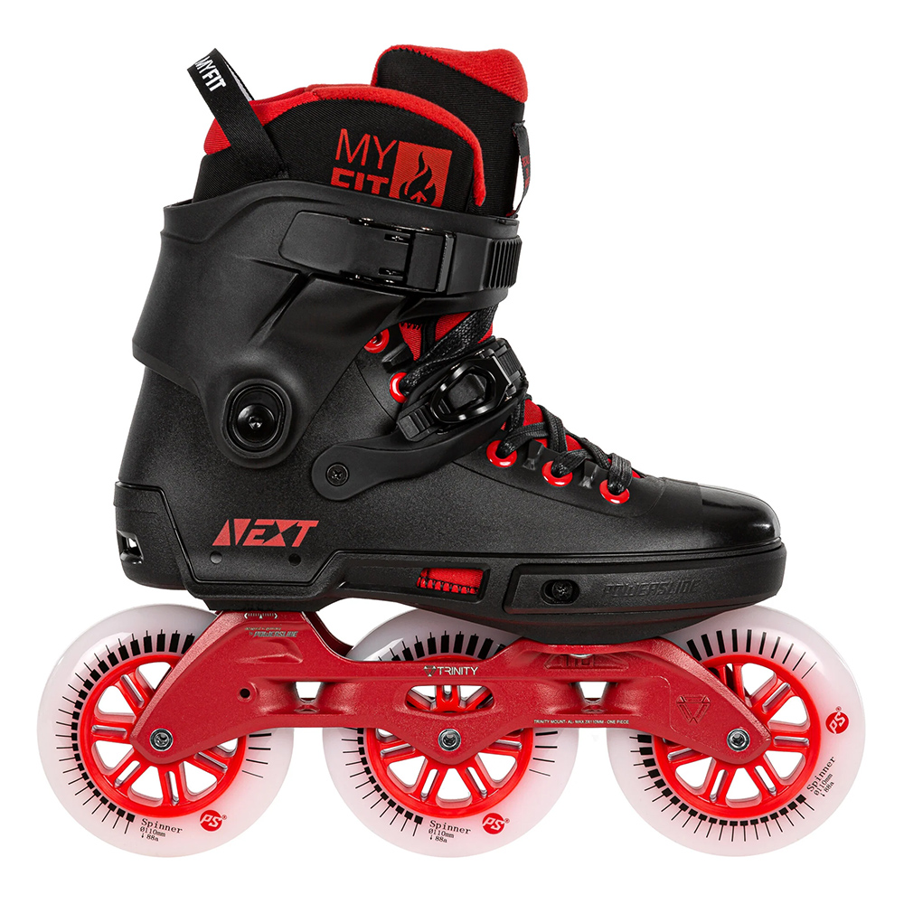 Role Powerslide Next Black Red 110 - Skates.ro