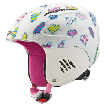 Casca Ski Dama Alpina Carat hearts
