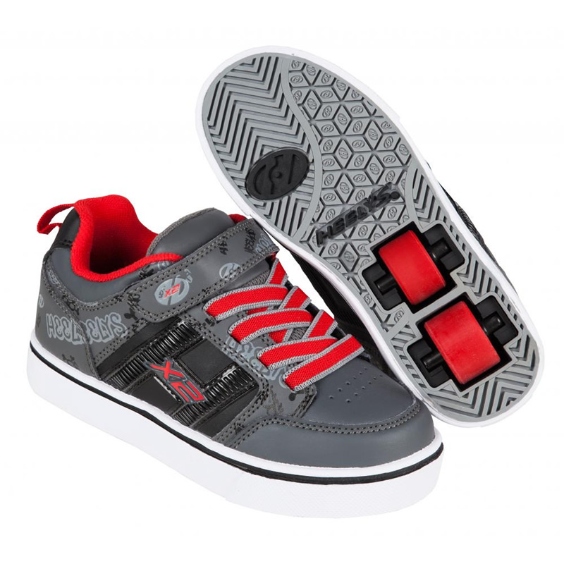 Heelys X2 Bolt Black/Grey/Red Skates.ro