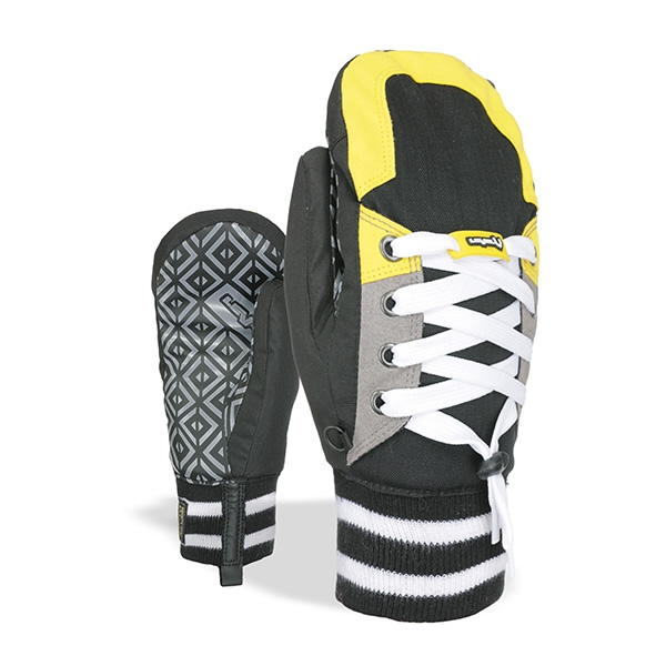 Manusi Level Sneaker JR Black Yellow