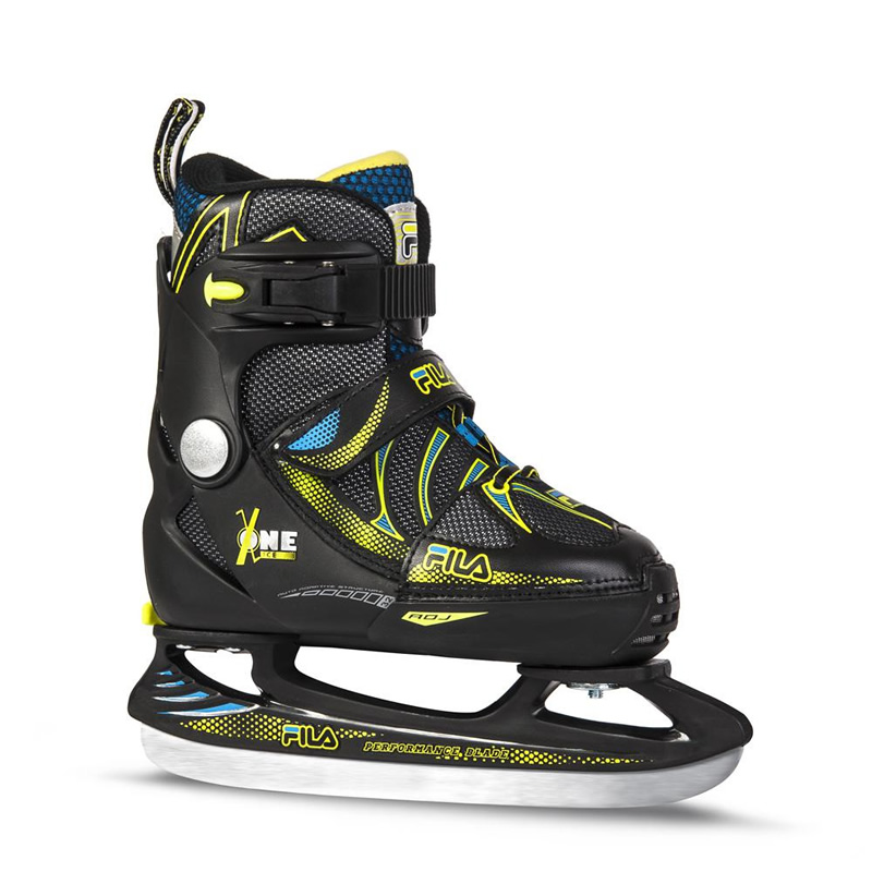 Patine copii Fila XOne Black Yellow Skates.ro
