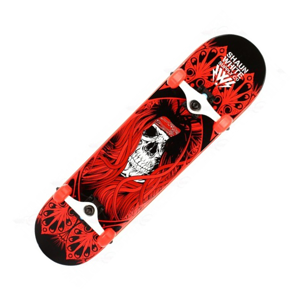 Skateboard Shaun White Red Skull